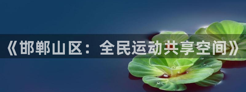 下载风速体育：《邯郸山区：全民运动共享空间》